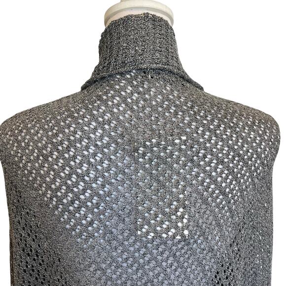 Bloomchic Cardigan Sweater Size 18/20 Gray Taupe Open Knit Topper NWT - Picture 6 of 12